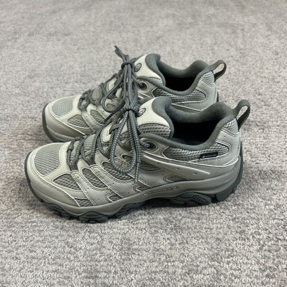 Merrell Moab 3 Waterproof Hiking Shoes Womens 7 Green Sample Gore-Tex Vibram